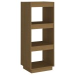 Vidaxl bibliothque / sparateur de pice marron miel bois de pin massif