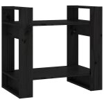 Vidaxl bibliothèque / séparateur de pièce noir 60x35x57 cm pin massif Vidaxl bibliothèque / séparateur de pièce noir 60x35x57 cm pin massif