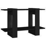 Vidaxl bibliothque / sparateur de pice noir 80x30x51 cm