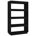 Vidaxl bibliothèque / séparateur de pièce noir 80x35x135 cm pin massif Vidaxl bibliothèque / séparateur de pièce noir 80x35x135 cm pin massif