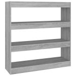 Vidaxl bibliothque / sparateur de pice sonoma gris 100x30x103 cm