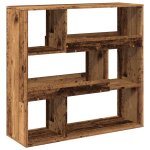 Vidaxl biblioth�que / s�parateur de pi�ce vieux bois 100x33x94, 5 cm