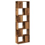 Vidaxl biblioth�que / s�parateur de pi�ce vieux bois 60x24x186 cm