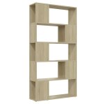 Vidaxl biblioth�que de s�paration ch�ne sonoma 80x24x155 cm