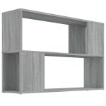 Vidaxl biblioth�que sonoma gris 100x24x63 cm bois d'ing�nierie