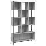 Vidaxl biblioth�que sonoma gris 102x28x172 cm bois d'ing�nierie