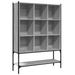 Vidaxl biblioth�que sonoma gris 102x30x141, 5 cm bois d'ing�nierie