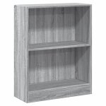 Vidaxl biblioth�que sonoma gris 60x24x76 cm bois d'ing�nierie