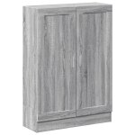 Vidaxl biblioth�que sonoma gris 82, 5x30, 5x115 cm bois d'ing�nierie