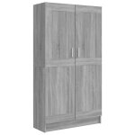Vidaxl biblioth�que sonoma gris 82, 5x30, 5x150 cm bois d'ing�nierie