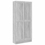 Vidaxl bibliothque sonoma gris 82, 5x30, 5x185, 5 cm bois d'ingnierie