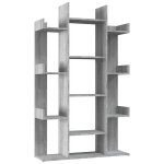 Vidaxl biblioth�que sonoma gris 86x25, 5x140 cm bois d'ing�nierie