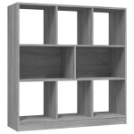 Vidaxl biblioth�que sonoma gris 97, 5x29, 5x100 cm bois d'ing�nierie