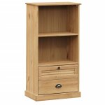 Vidaxl biblioth�que vigo 60x35x114, 5 cm bois massif de pin