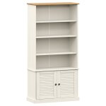 Vidaxl biblioth�que vigo blanc 85x35x170 cm bois massif de pin