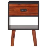 Vidaxl bois d'acacia massif table de chevet 40x30x57 cm