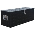Vidaxl bo�te en aluminium 1085x370x400 mm noir