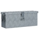 Vidaxl boîte en aluminium 48, 5 x 14 x 20 cm argenté Vidaxl boîte en aluminium 48, 5 x 14 x 20 cm argenté