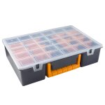 Vidaxl bo�tes d'assortiment 2 pcs s�parateurs amovibles 360x250x85 mm
