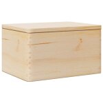 Vidaxl bo�te en bois avec couvercle 40x30x23 cm bois de pin massif