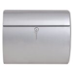 Vidaxl bo�te aux lettres en acier inoxydable