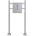 Vidaxl boîte à lettre sur support en acier inoxydable Vidaxl boîte à lettre sur support en acier inoxydable