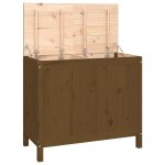 Vidaxl bote  linge marron miel 88, 5x44x76 cm bois massif de pin