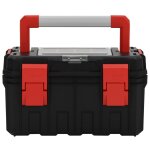 Vidaxl bo�te � outils noir et rouge 45x28x26, 5 cm