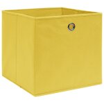 Vidaxl bo�tes de rangement 10 pcs tissu intiss� 28x28x28 cm jaune