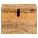 Vidaxl bote de rangement 39x28x31 cm bois massif d'acacia