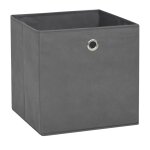 Vidaxl botes de rangement 4 pcs tissu intiss 28x28x28 cm gris