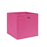 Vidaxl bo�tes de rangement 4 pcs tissu intiss� 28x28x28 cm rose