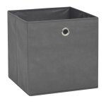 Vidaxl bo�te de rangement 4 pcs tissu non - tiss� 32x32x32 cm gris