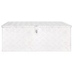 Vidaxl boîte de rangement argenté 100x55x37 cm aluminium Vidaxl boîte de rangement argenté 100x55x37 cm aluminium