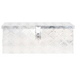 Vidaxl boîte de rangement argenté 60x23, 5x23 cm aluminium Vidaxl boîte de rangement argenté 60x23, 5x23 cm aluminium