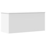 Vidaxl bo�te de rangement blanc 100x42x46 cm bois d'ing�nierie