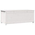 Vidaxl bo�te de rangement blanc 110x50x45, 5 cm bois massif de pin