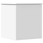 Vidaxl bo�te de rangement blanc 40x42x46 cm bois d'ing�nierie