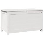 Vidaxl bo�te de rangement blanc 80x40x45, 5 cm bois massif de pin
