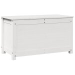 Vidaxl bo�te de rangement blanc 80x40x45, 5 cm bois massif de pin