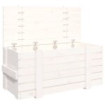 Vidaxl bo�te de rangement blanc 91x40, 5x42 cm bois massif de pin