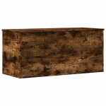 Vidaxl bo�te de rangement ch�ne fum� 100x42x46 cm bois d'ing�nierie