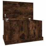 Vidaxl bo�te de rangement ch�ne fum� 70x40x38 cm bois d'ing�nierie
