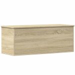 Vidaxl bo�te de rangement ch�ne sonoma 90x35x35 cm bois d'ing�nierie