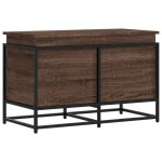 Vidaxl bo�te de rangement avec couvercle ch�ne marron bois ing�nierie