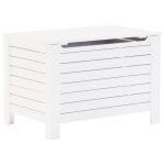 Vidaxl bo�te de rangement avec couvercle rana blanc bois massif de pin