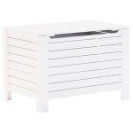 Vidaxl bo�te de rangement avec couvercle rana blanc bois massif de pin