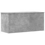 Vidaxl bo�te de rangement gris b�ton 100x42x46 cm bois d'ing�nierie
