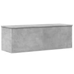 Vidaxl bo�te de rangement gris b�ton 102x35x35 cm bois d'ing�nierie