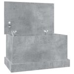 Vidaxl bo�te de rangement gris b�ton 50x30x28 cm bois d'ing�nierie